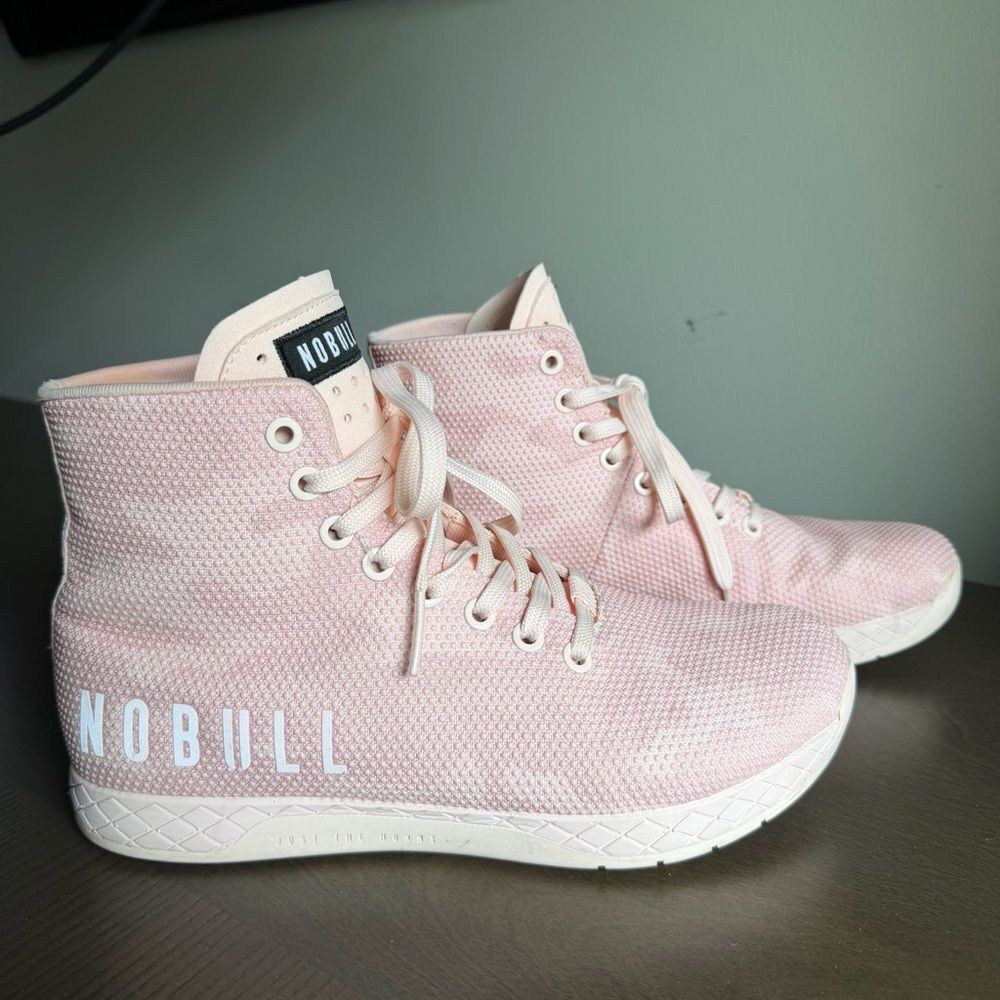 NoBull Superfabric Trainer Hightop Rose Pink Camo Womens 8.5